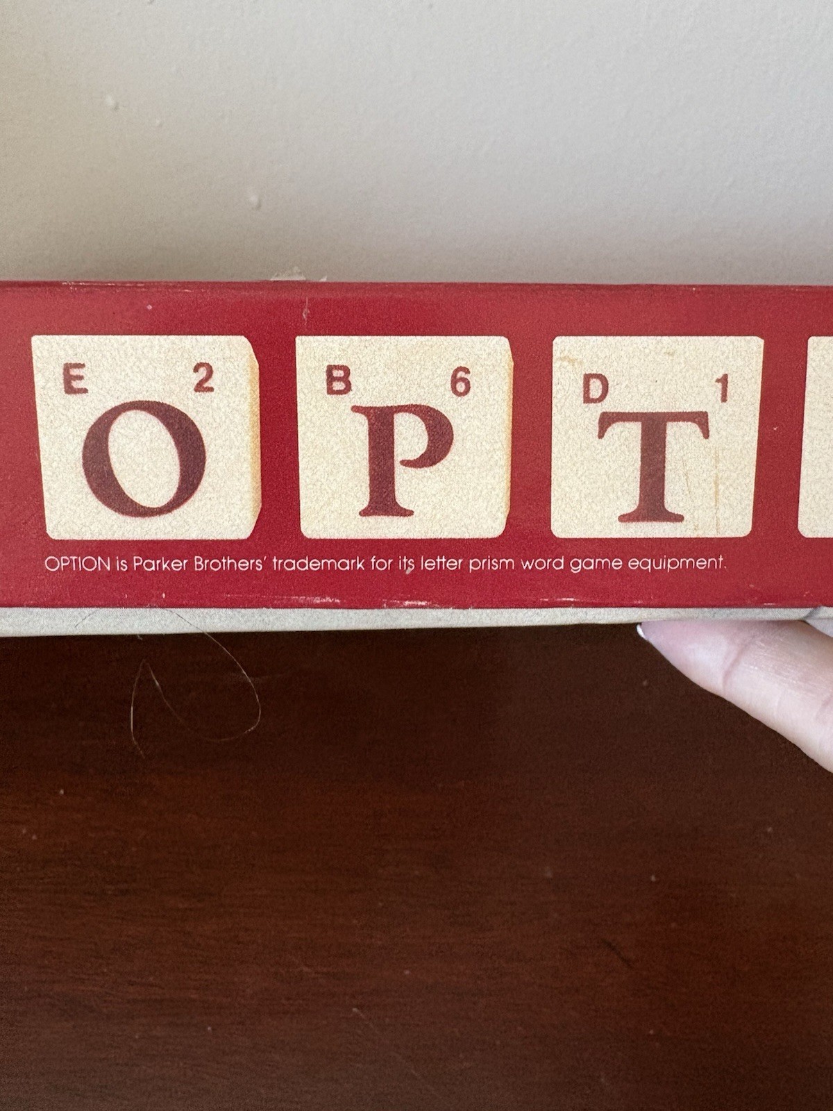 Vintage – Parker Brothers Option Double-Sided Word Board Game 1983 Edition –