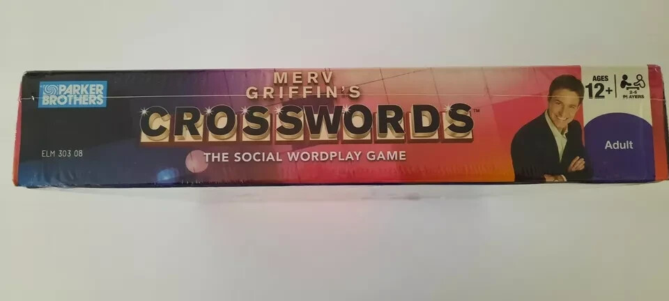 Merv Griffin’s Crosswords Board Game NEW/SEALED Social Wordplay 2008 free ship