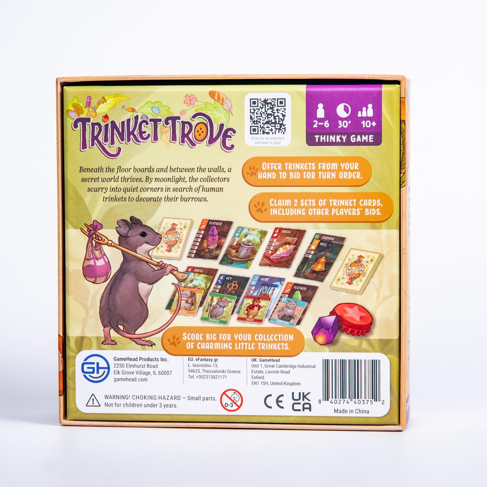 Strategic Card Game for 2-6 Players: Collect & Trade Treasures, 30 Min Play