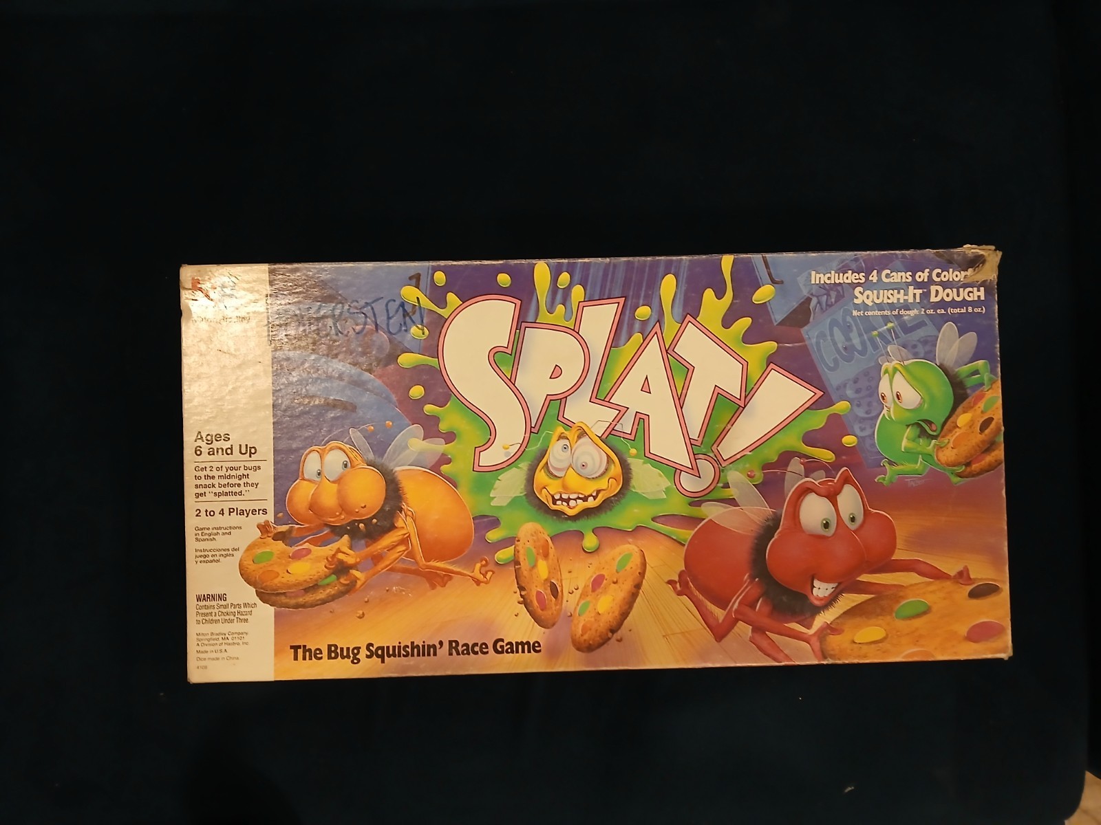 Vintage 1990 Milton Bradley Splat! Board Game Missing Pieces Read