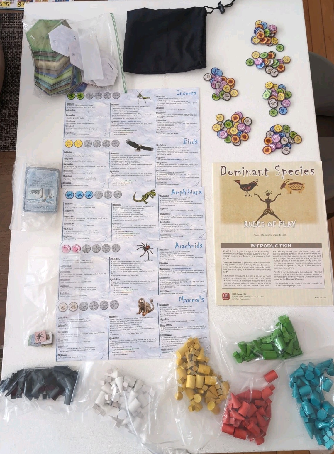 Dominant Species Board Game Complete GMT Games 1011-13 Chad Jensen EUC Checked