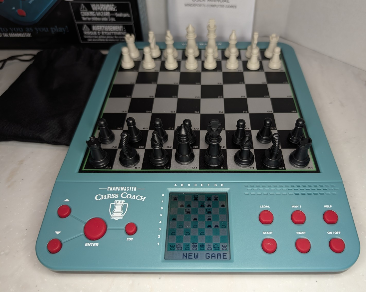 Grandmaster Chess Coach 8 Games In 1 Electronic TTG-GMCHESS-593 Tested/Video
