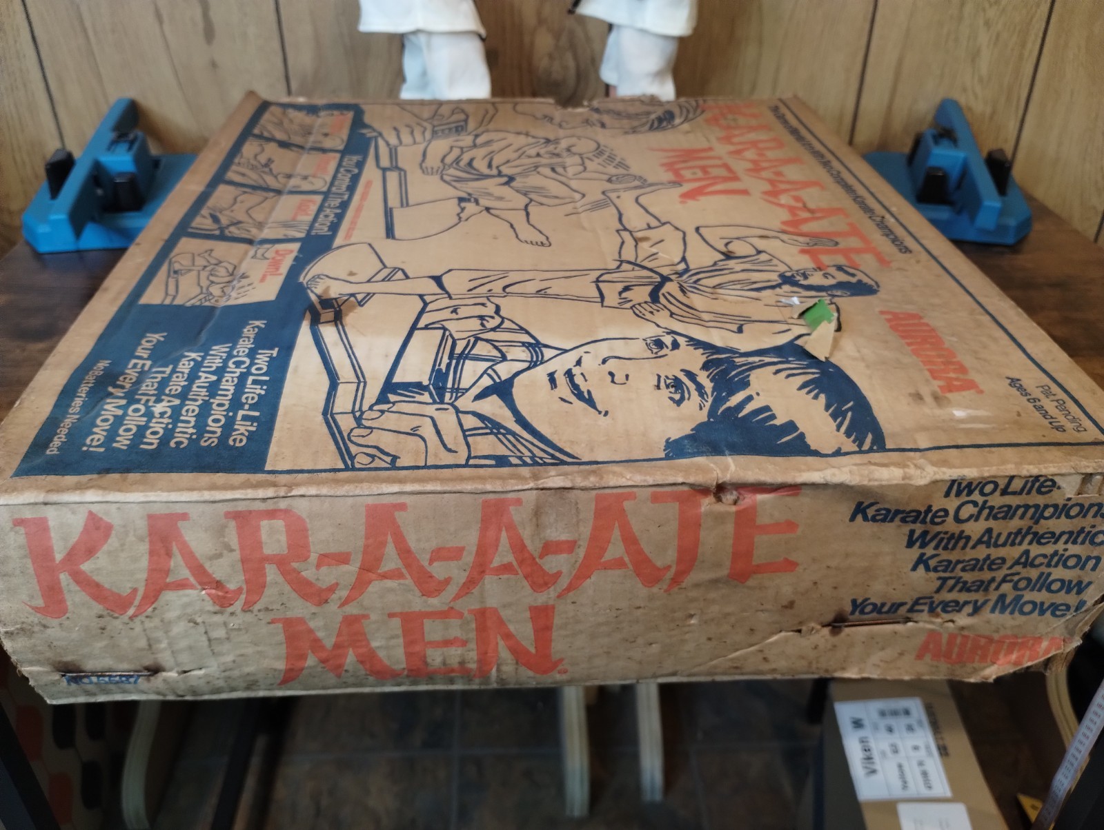 Vintage 1970s Aurora Kar-A-A-A-Te Men Karate Action Game w/ Box Tested