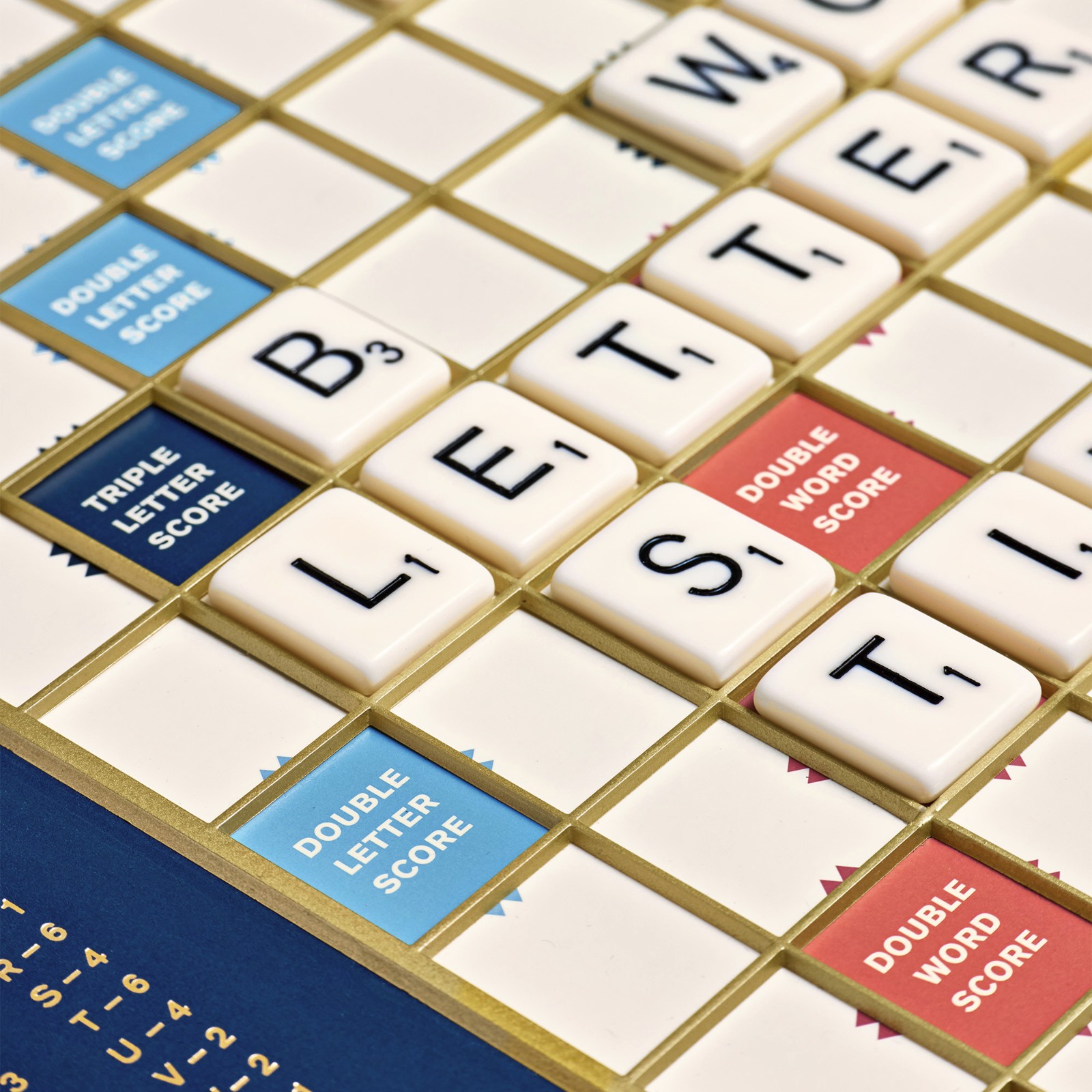 Scrabble Legacy Edition with Rotating Wooden Game Board by WS Game Company New