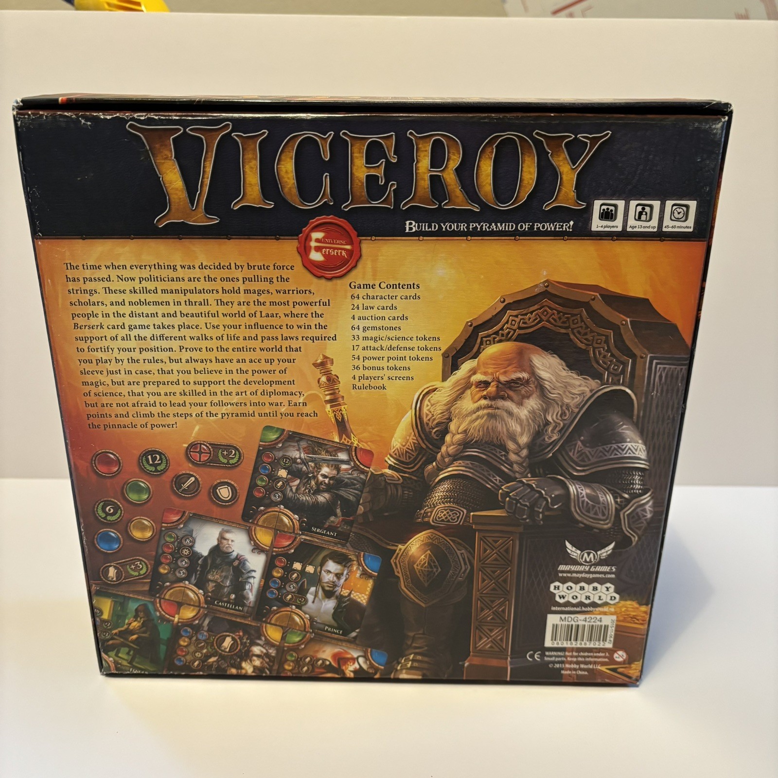 Viceroy Board Game Hobby World Mayday Games Universe Berserk 2015 1-4 Players