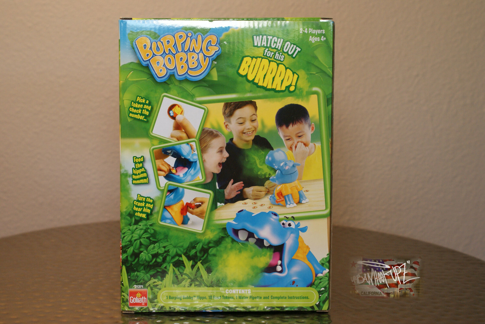 Goliath / Burping Bobby – Hippo Game: /Watch Out for His Burp! / ages 4 and up