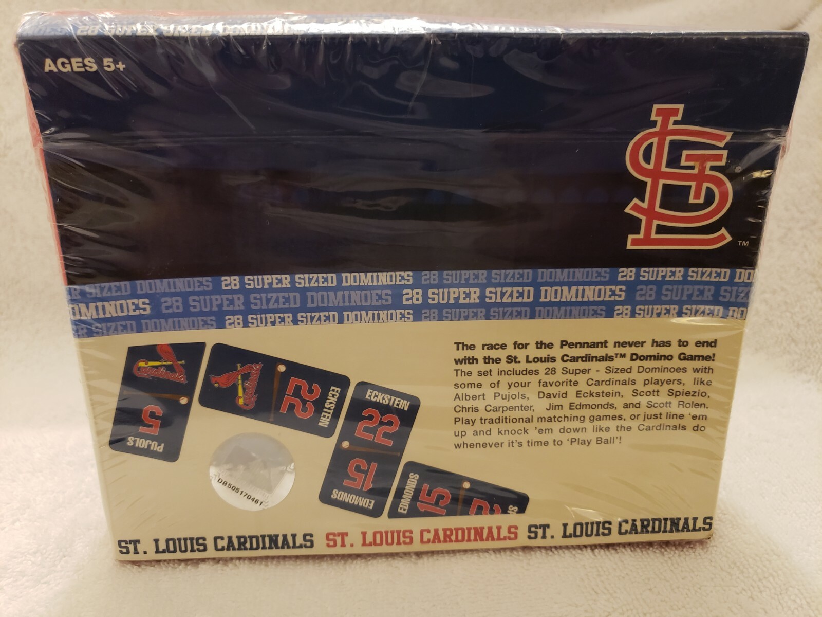 NIB MLB Sababa Toys 2007 St. Louis Cardinals 28 Super Sized Dominoes Collectible