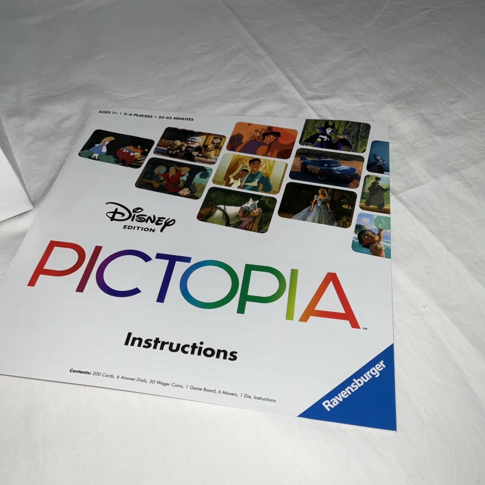 2 Disney Themed Trivia Games Color Brain & PIctopia EUC Ravensburger& Big Potato