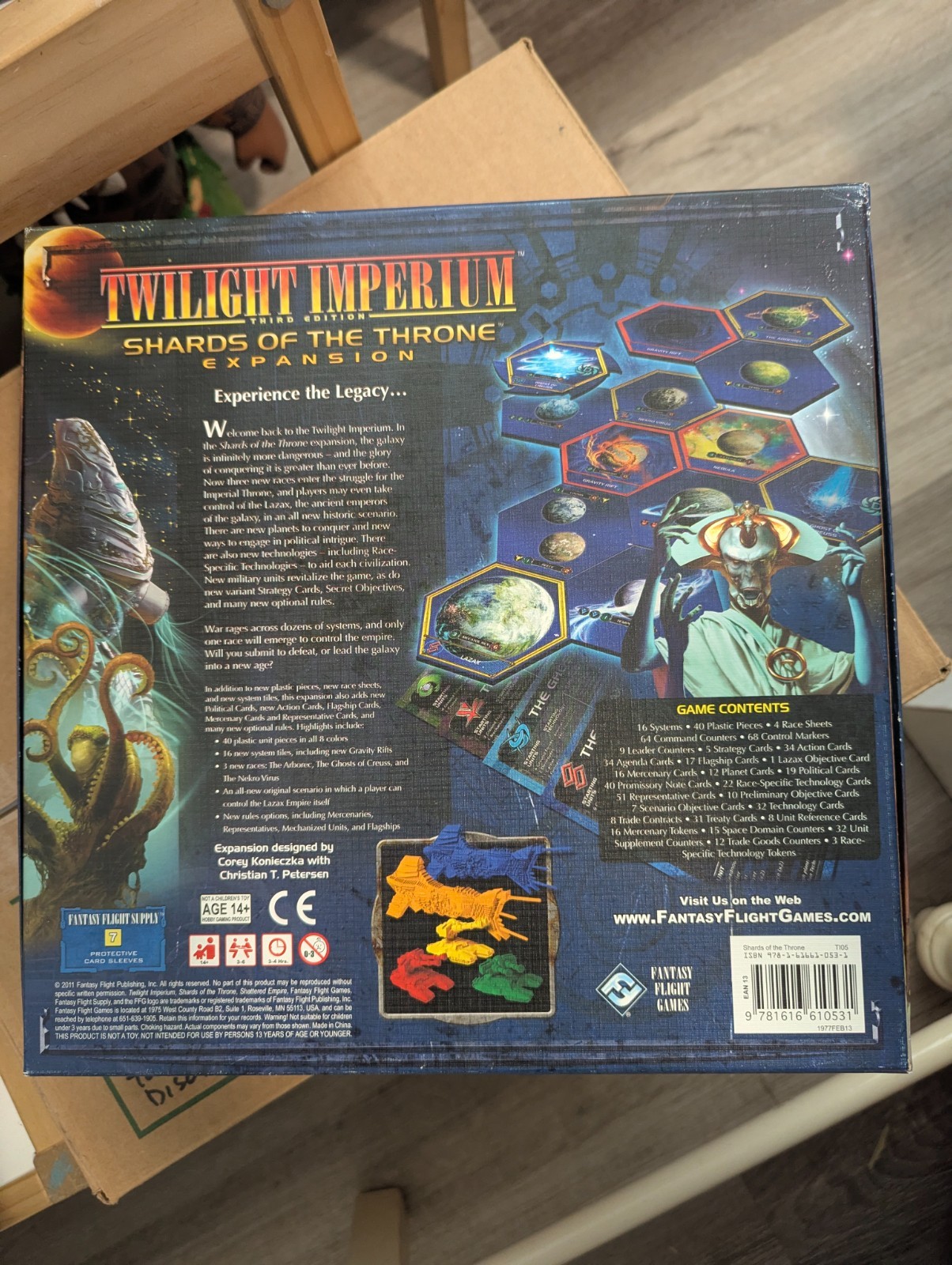 TWILIGHT IMPERIUM SHARDS of the THRONE Expansion ONLY 100% COMPLETE 2011 UNPUNCH