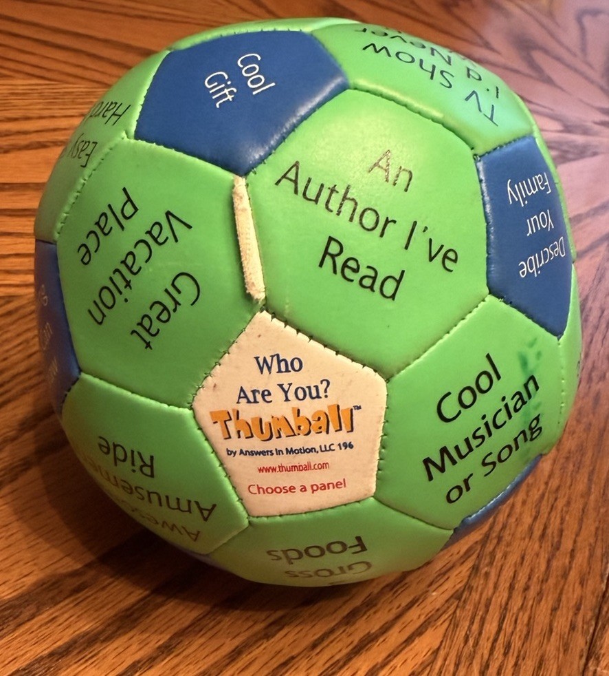 Thumball Who Are You Game for Kids Fun Interactive Questions Therapeutic Tool