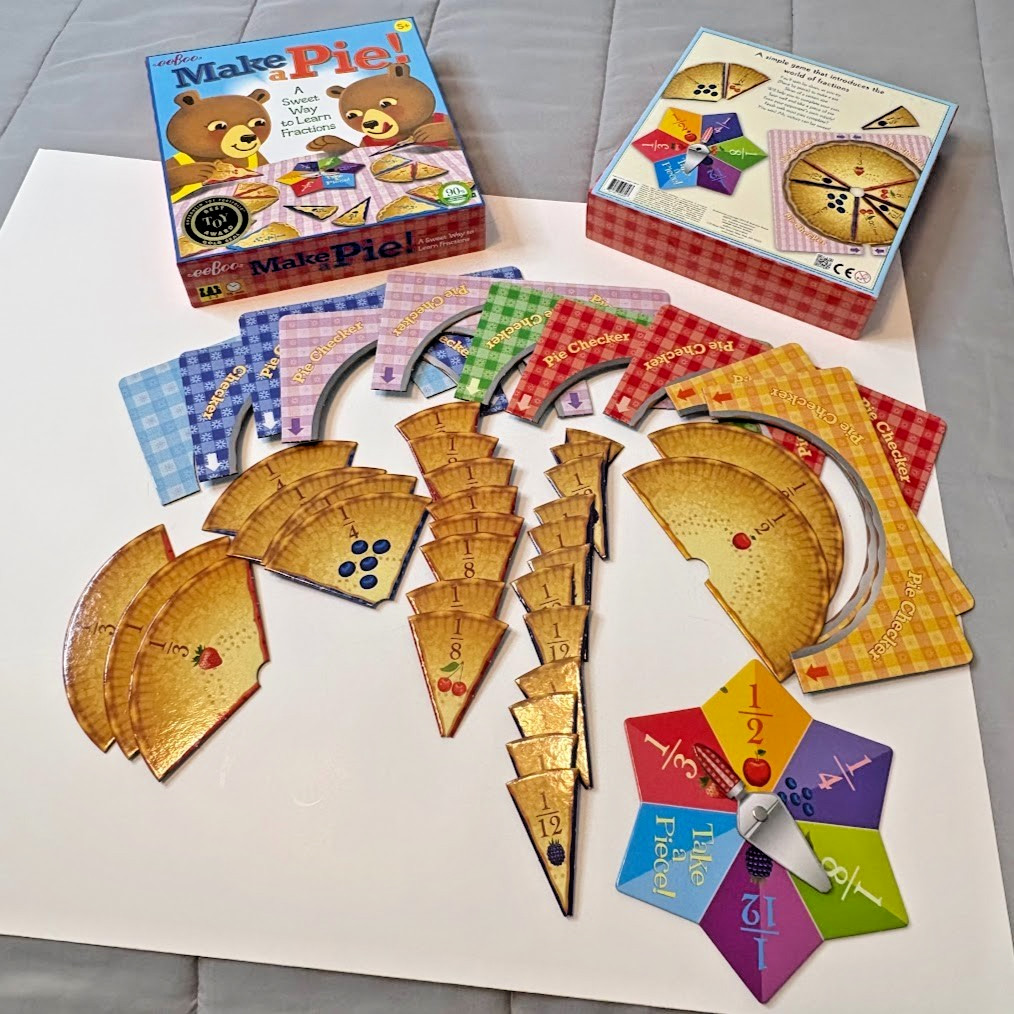 Make a Pie! Fractions Game 2008 Edition Award Winner learn homeschool tutor fun