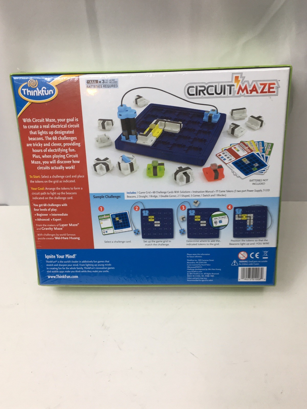 Thinkfun Circuit Maze Electric Current Logic Game Ignite Your Mind! New Sealed!