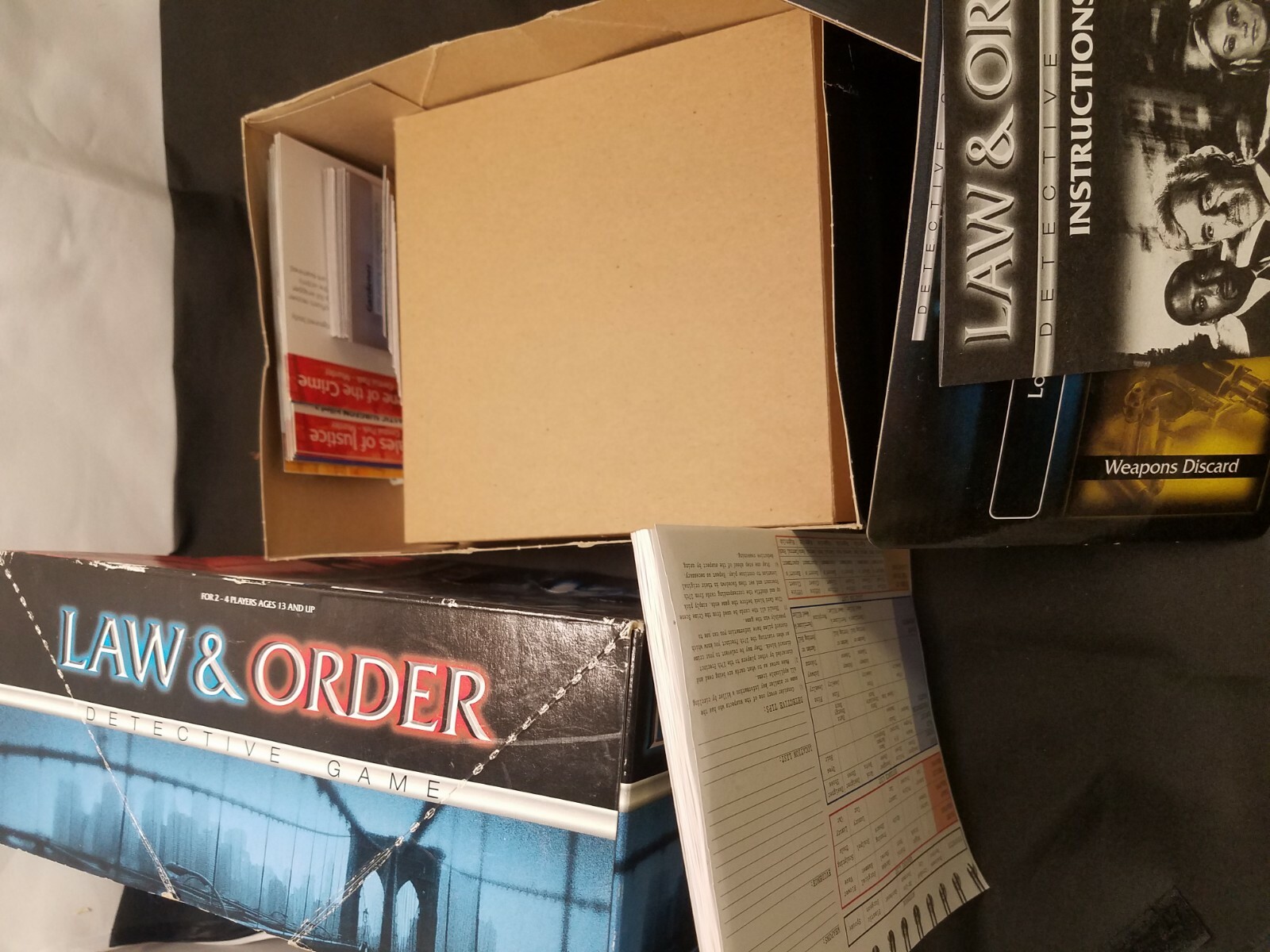 Law and Order Game – Detective Game – Large Box Version Complete