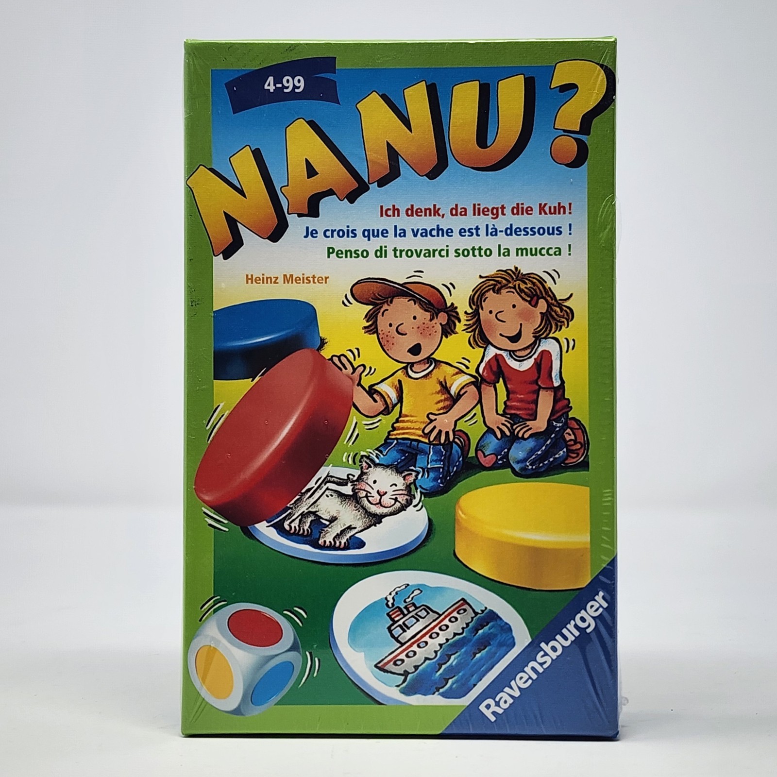 Nanu? Ravensburger 2007 Memory Recall Game German – French – Italian + English