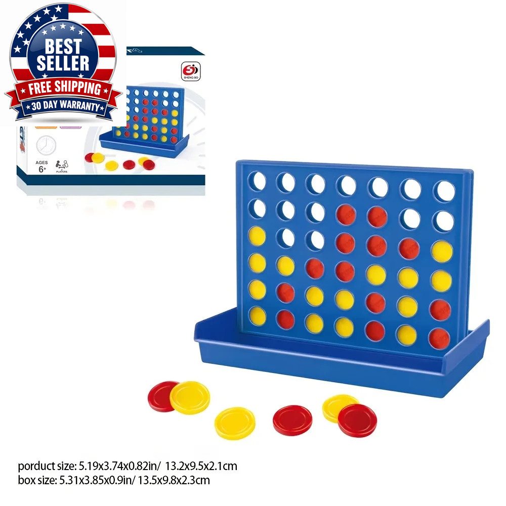 The Classic Game of Connect 4 Game for 2 Players; Connect 4 Grid Get 4 in a Row