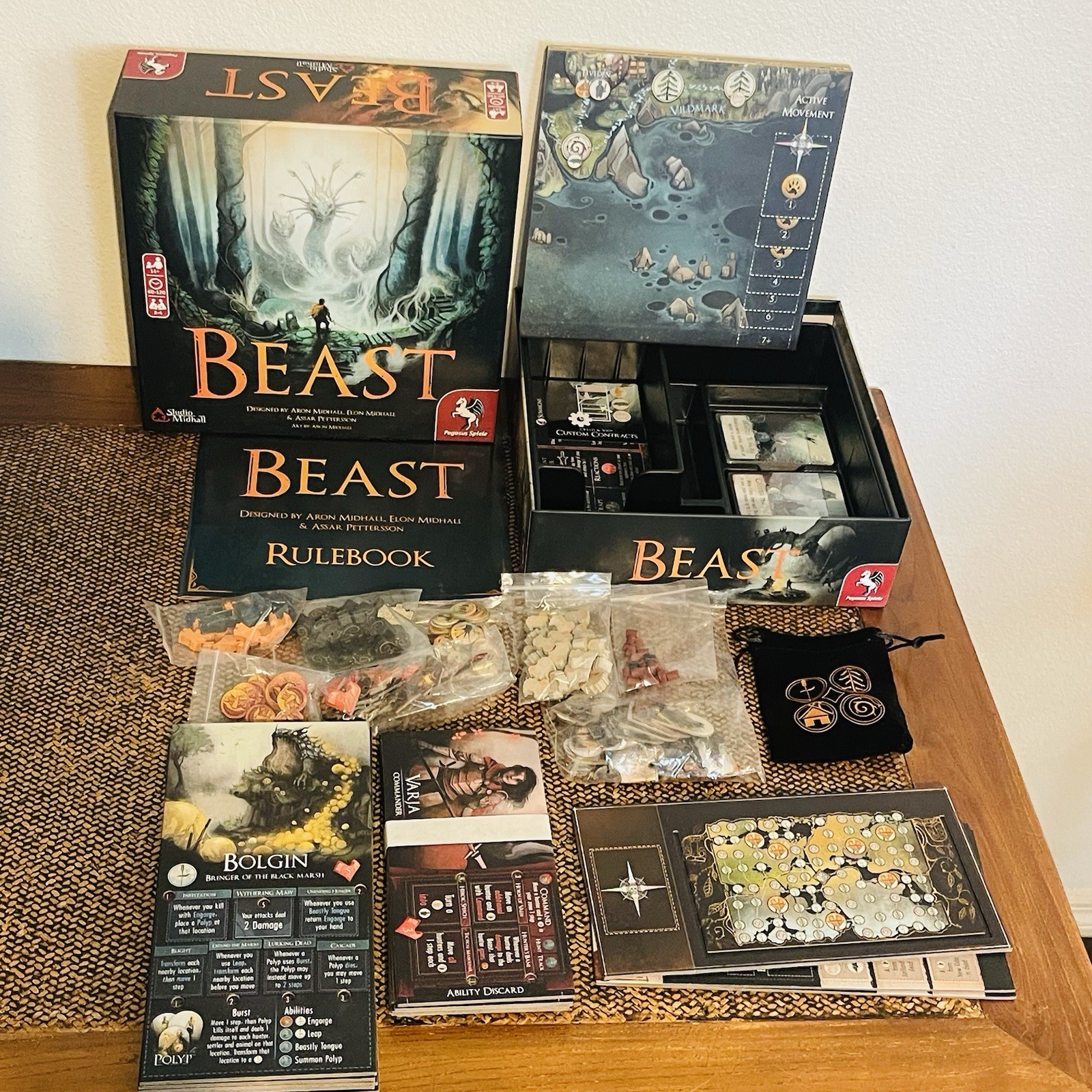 Beast Board Game – Pegasus Spiele/Studio Midhall – Never Played – 100% Complete!