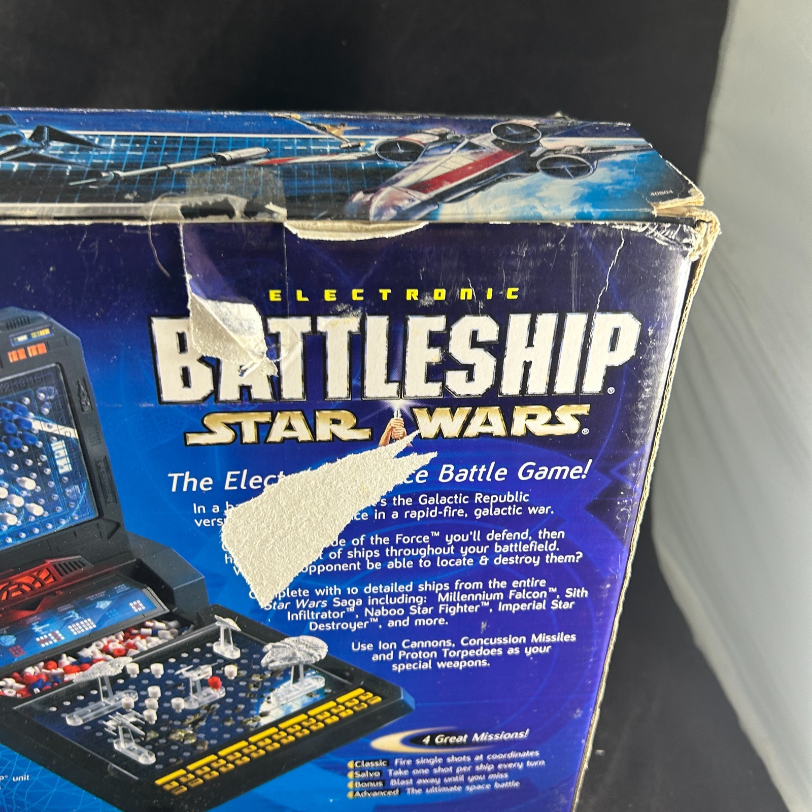 2002 STAR WARS ELECTRONIC BATTLESHIP MILTON BRADLEY BOARD GAME IN ORIGINAL BOX