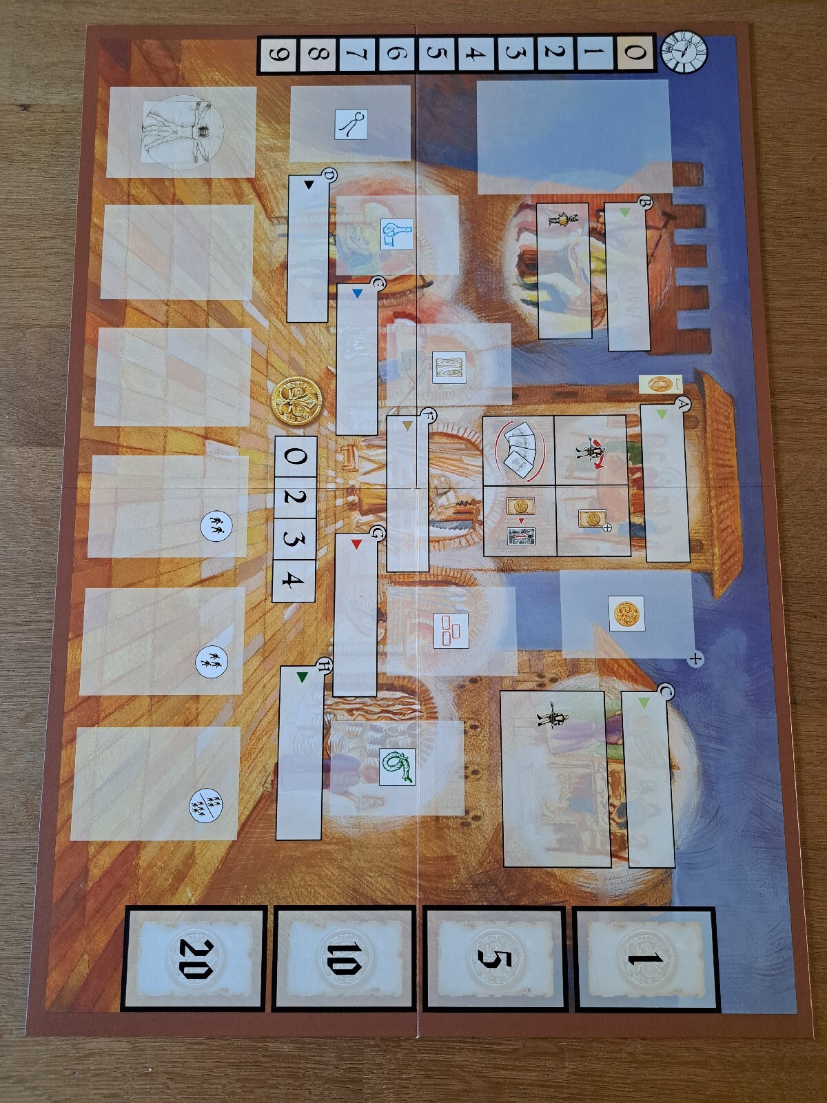 Rare Boardgame Brettspiel Leonardo Da Vinci Masterprint #1 Quined Games