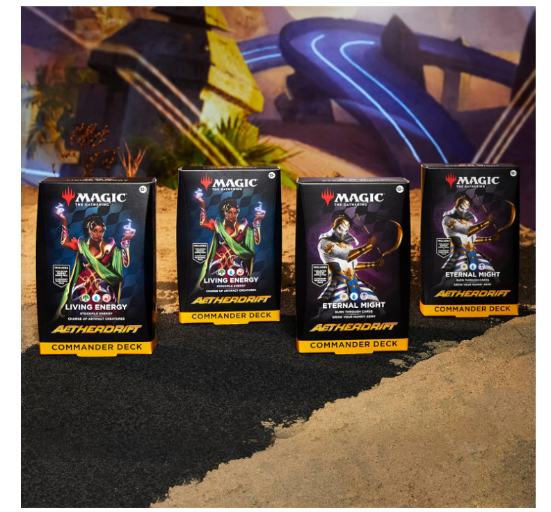 MTG Aetherdrift Commander Deck Bundle(2 Living Energy + 2 Eternal Might)