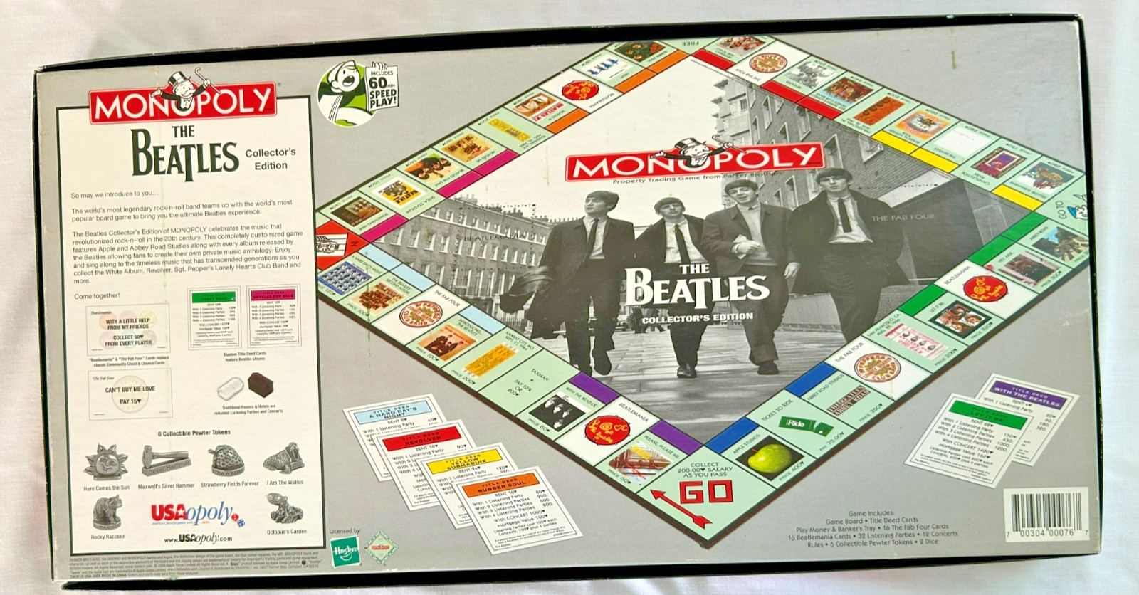 USAopoly 2008 Monopoly Game The Beatles Collector’s Edition PLEASE READ