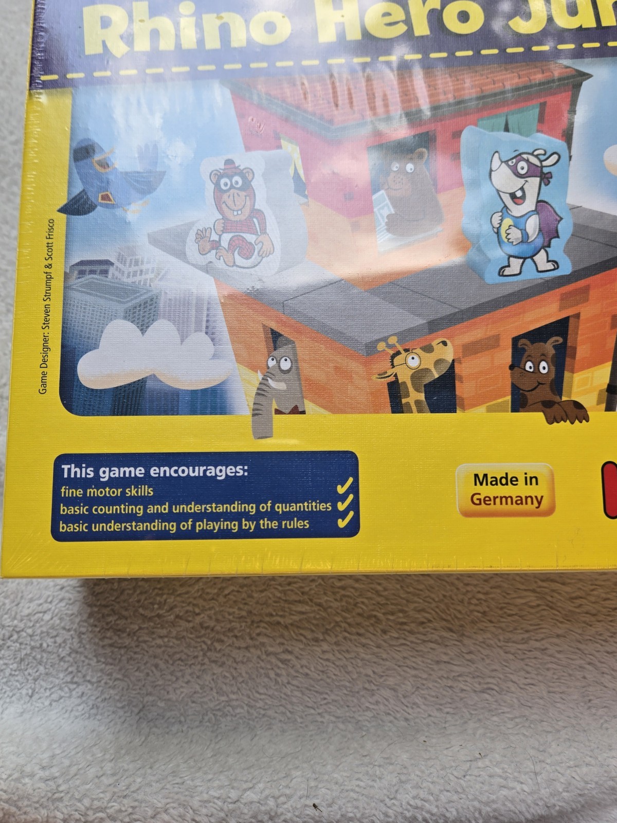 New in box-My Very First Games Rhino Hero Junior – Haba Games Toddler Education