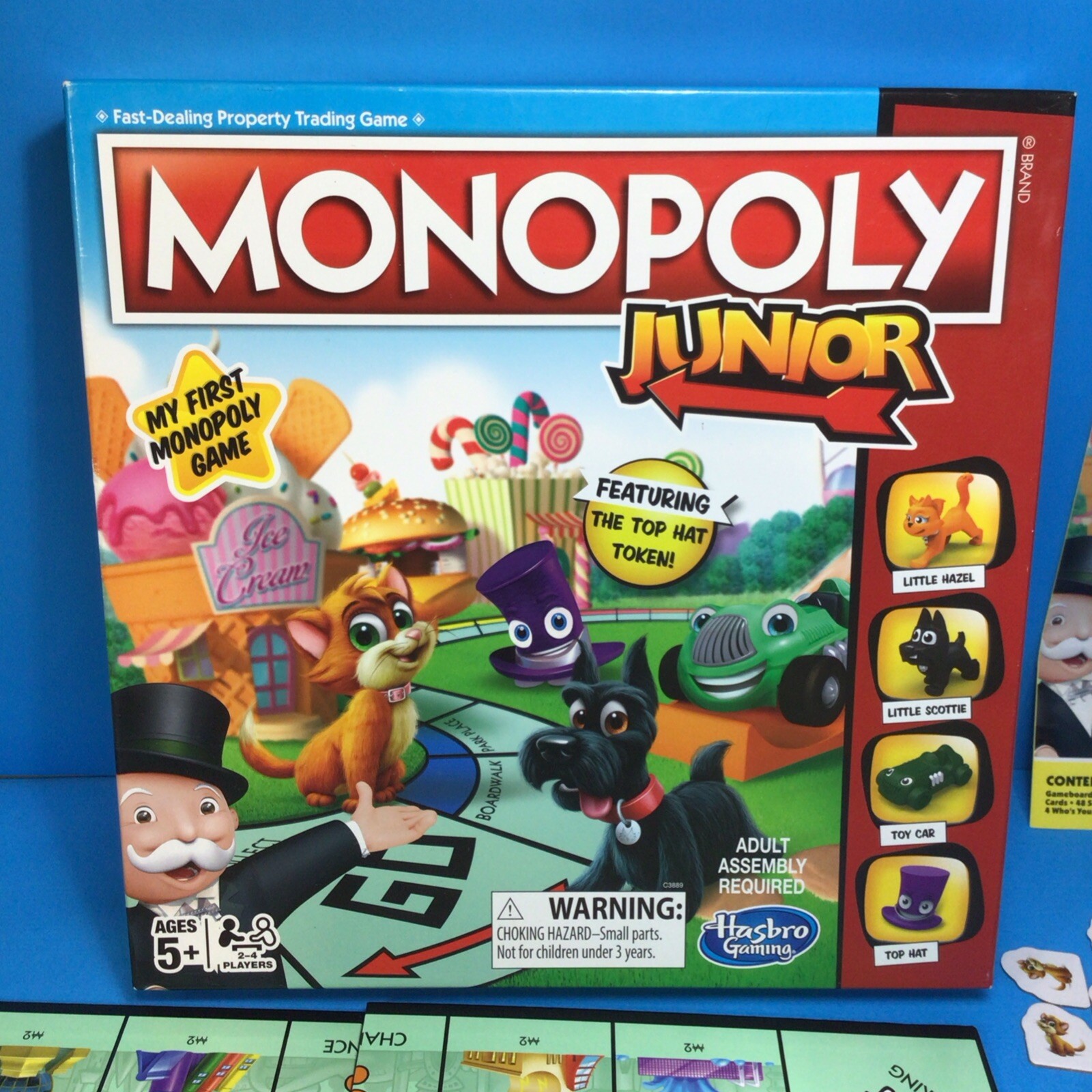 Hasbro Monopoly Junior Board Game Ages 5 and up, 5+, Complete