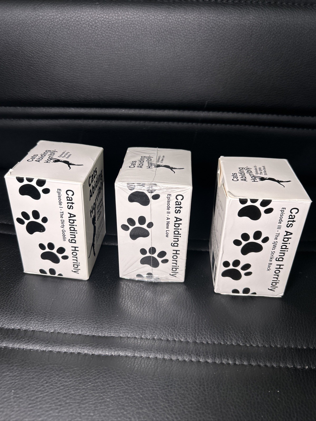 Cats Abiding Horribly Episodes 1 2 3 Expansion Packs to Cards Against Humanity