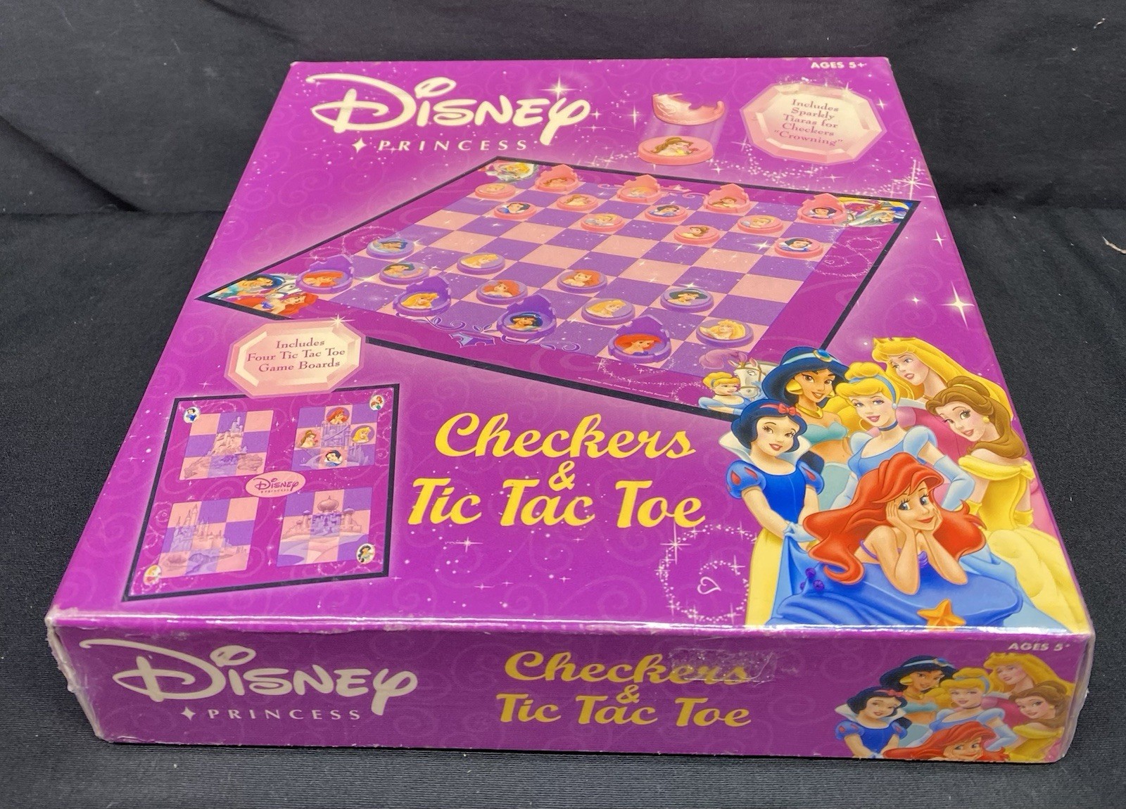 NEW Sealed Disney Princess Checkers & Tic Tac Toe Game set.