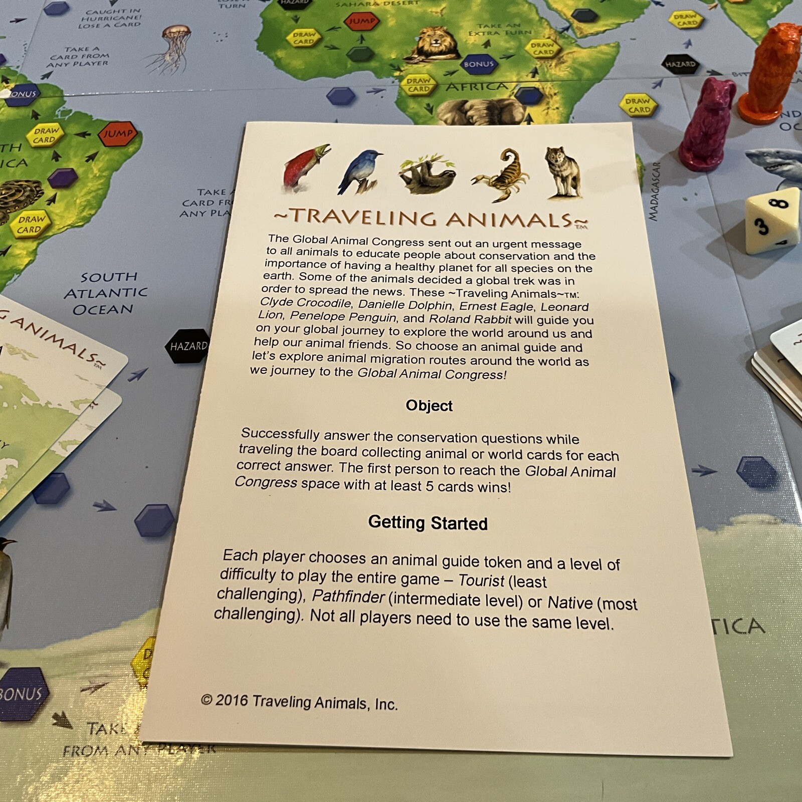 Traveling Animals Race To Save The Animals Board Game