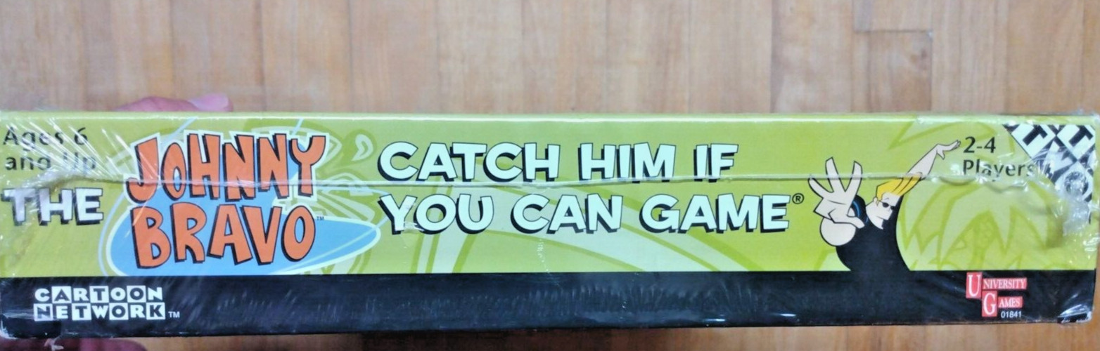 Johnny Bravo Catch Him If You Can NEW Sealed Board Game 2001 Cartoon Network