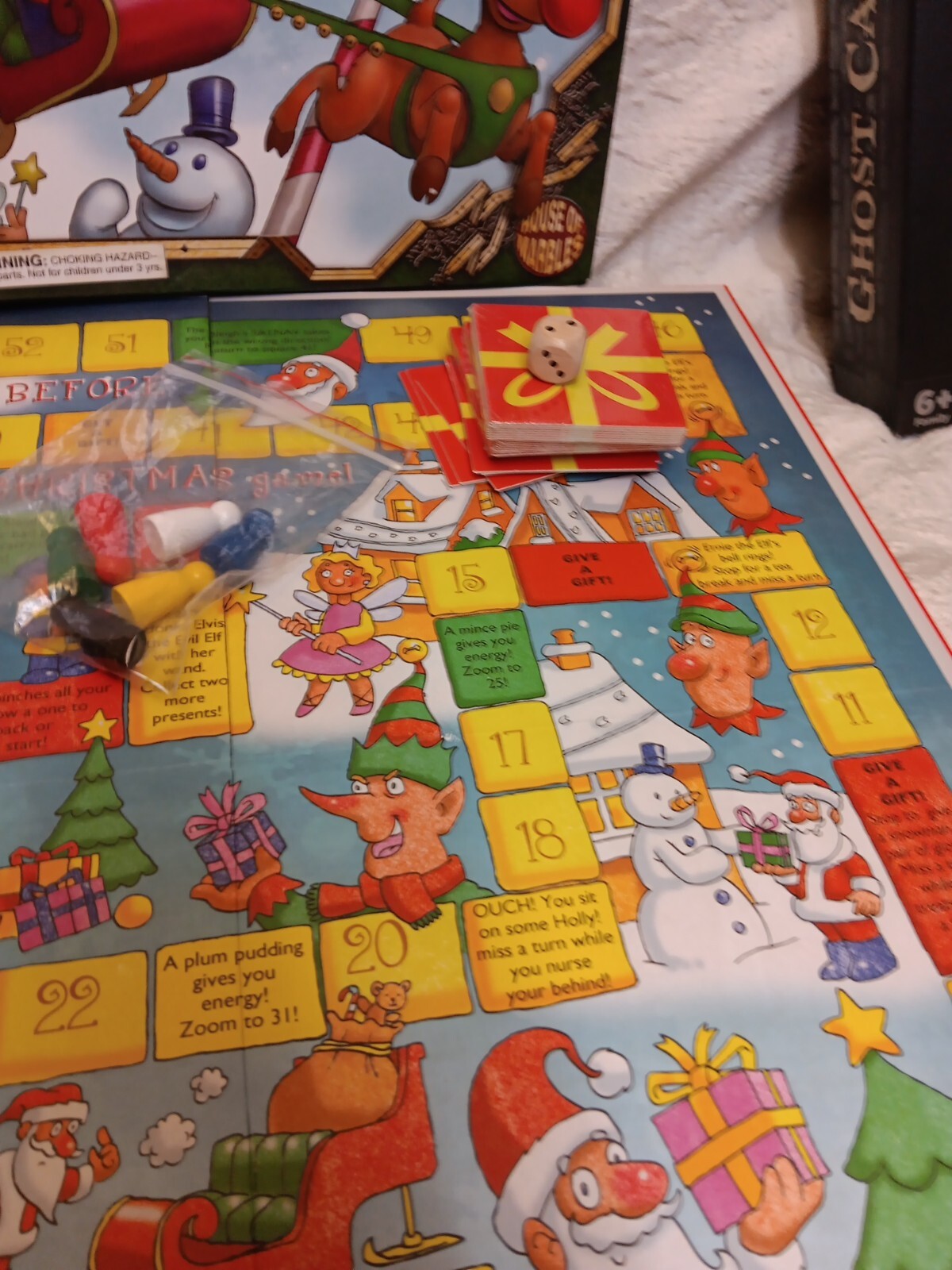 HOUSE OF MARBLES – THE NIGHT BEFORE CHRISTMAS BOARD GAME Complete Rare Fast Ship