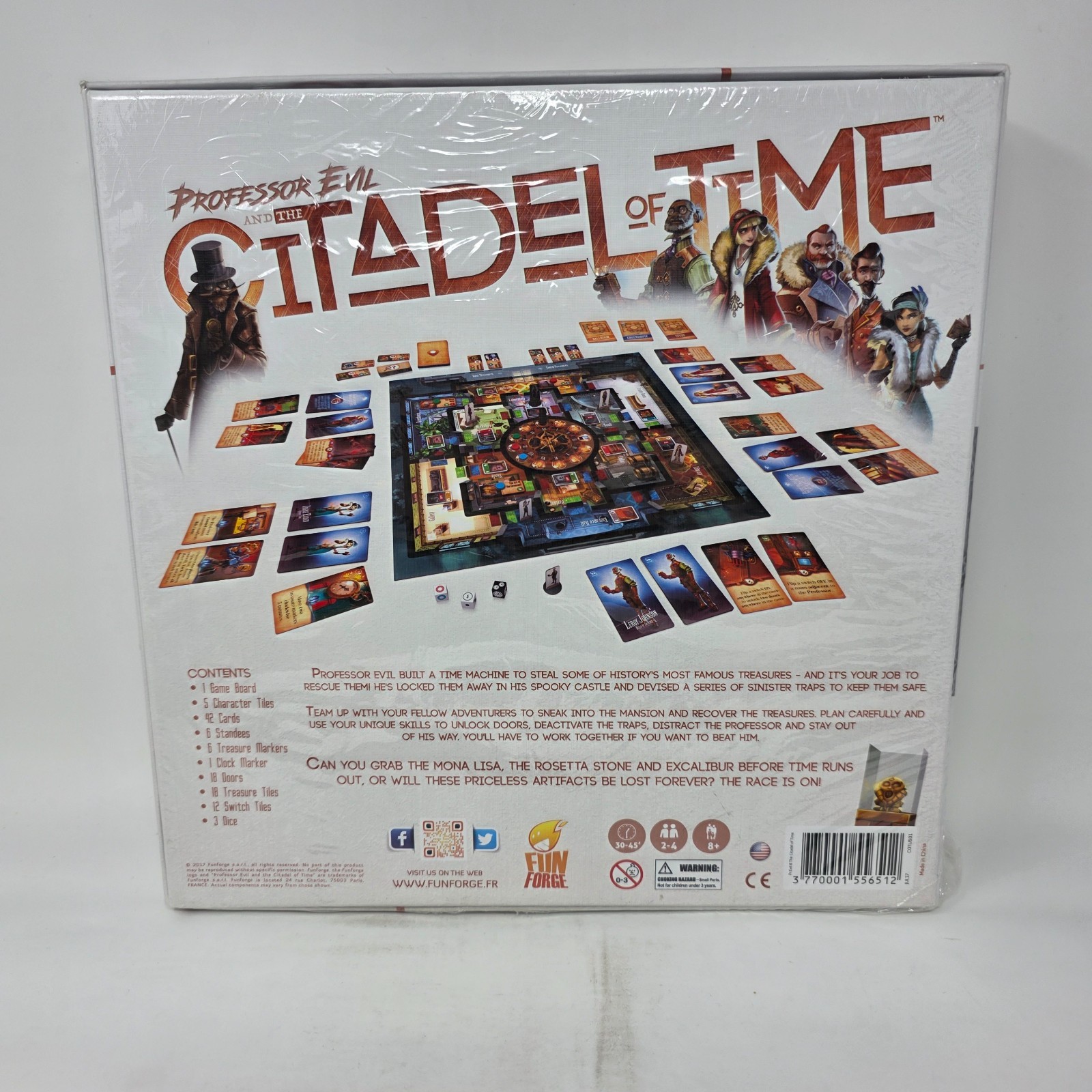 Professor Evil and The Citadel of Time Fun Forge 2017 Sealed Wrapping Has Flaws