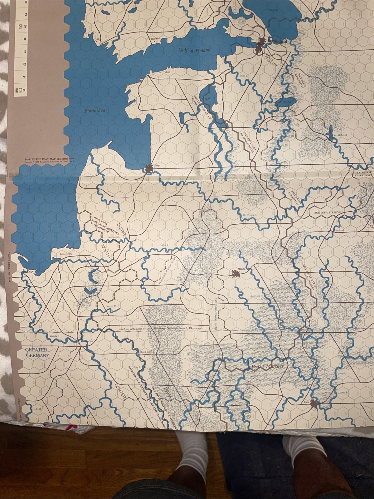 SPI. 1974. War In The East. Punched. VGC. Rare Collectible.