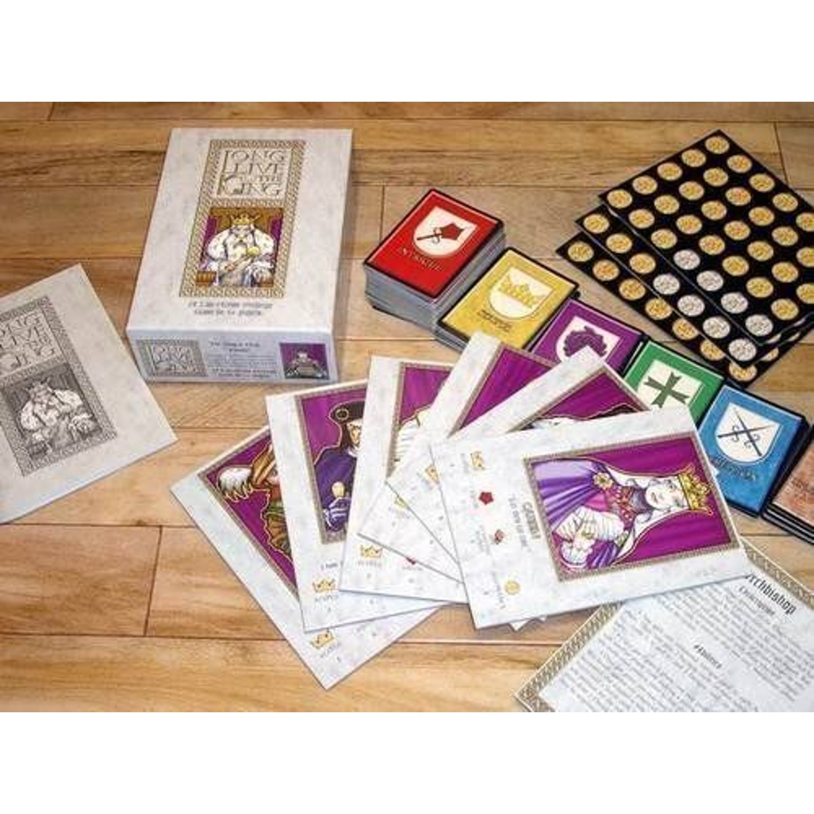 White Wolf Long Live the King Strategy Board Card Game – NEW
