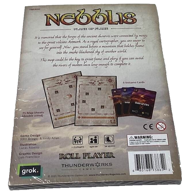 Nebblis Plane of Flame Cartographers Map Pack 1 Brieger Adan Factory Sealed NEW