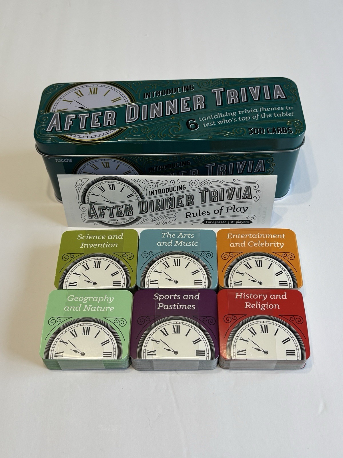 After Dinner Trivia Game by Hacche Ages 14 and Up For 2 or more Players NOB