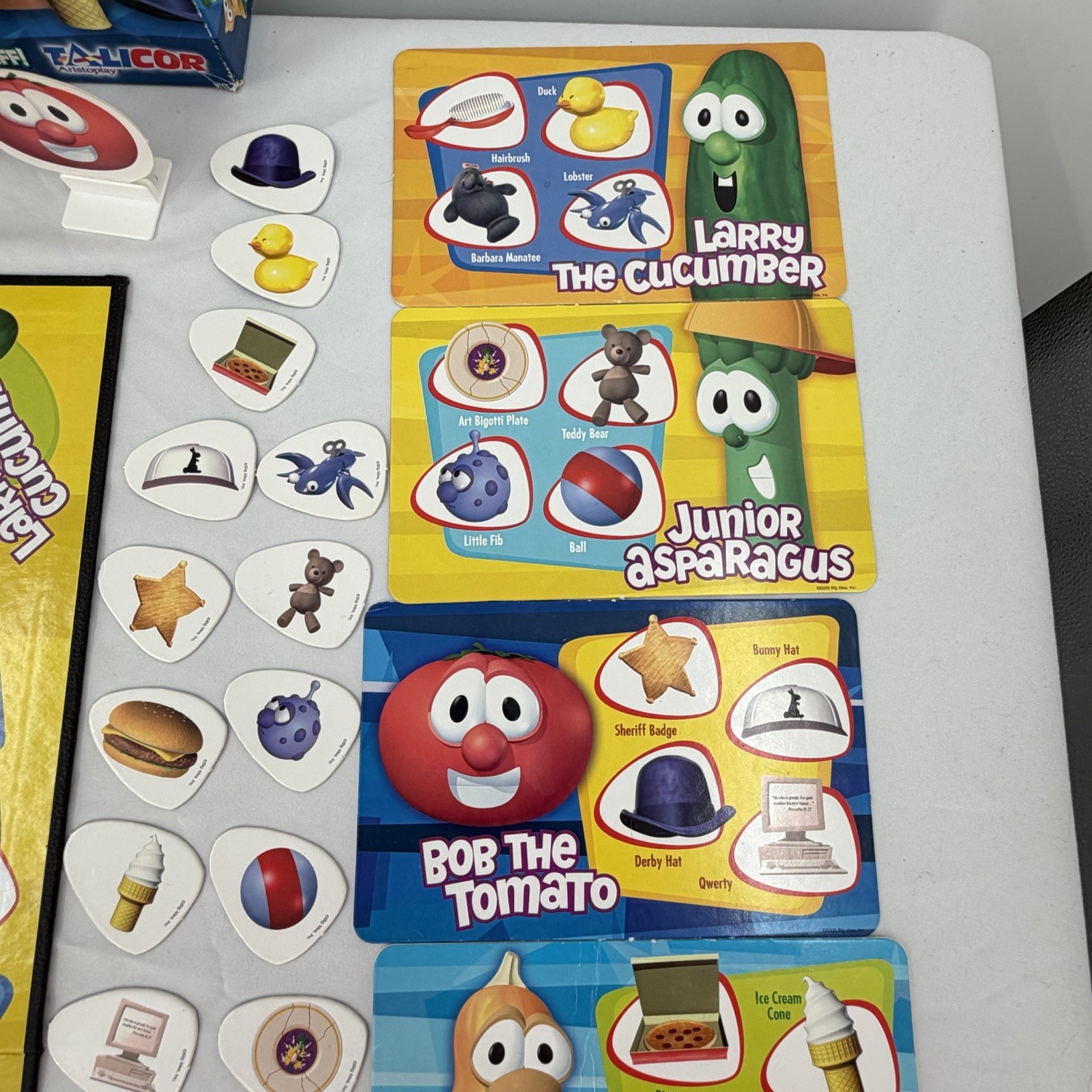Veggie Tales 2006 Seek & Match Board Game by TaliCor ~ Complete