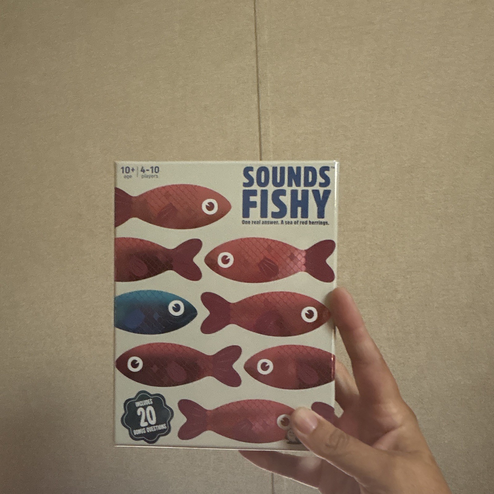 Big Potato Sounds Fishy Card Game, Includes 20 Bonus Questions, Ages 10+, 4-10
