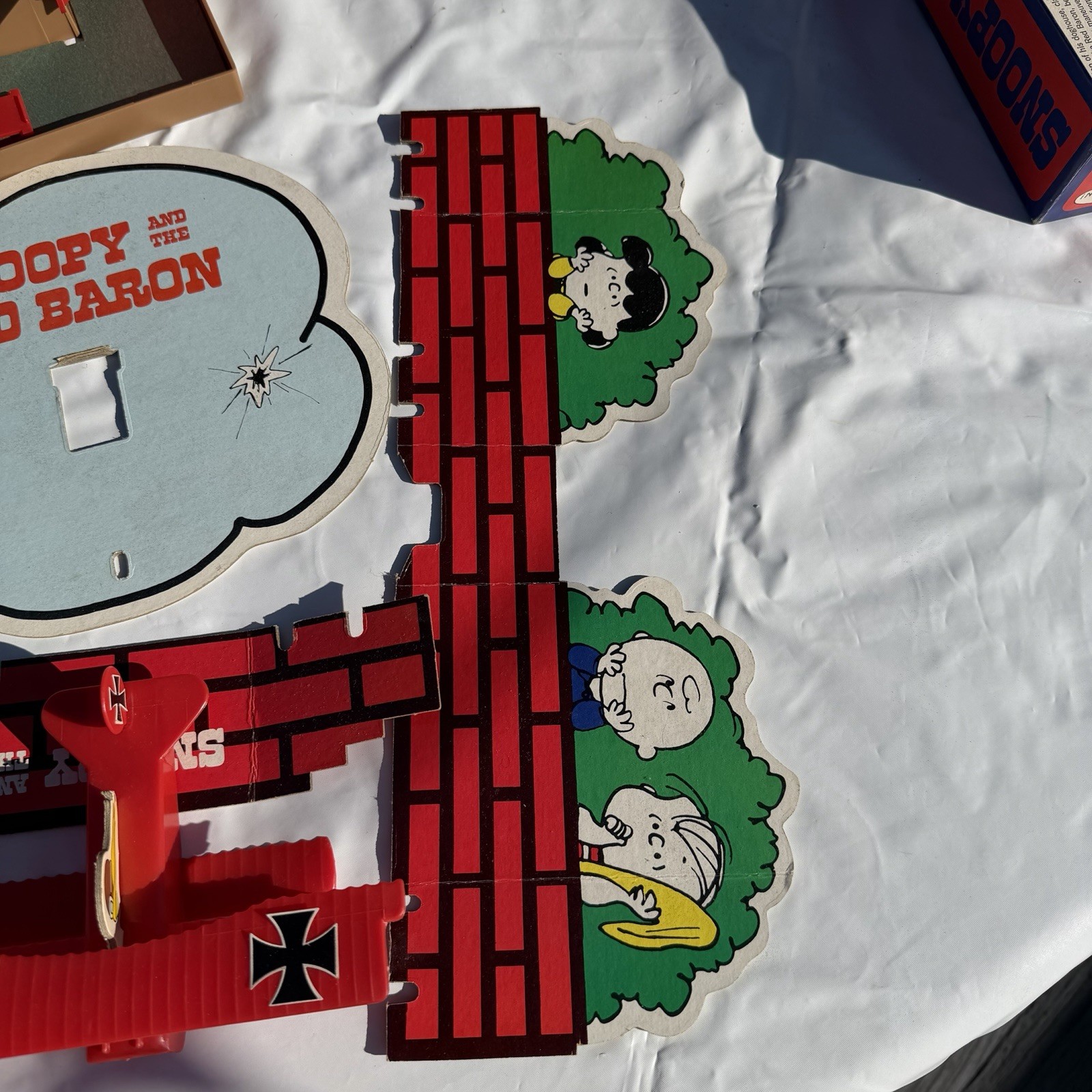 Snoopy And The Red Baron Skill and Action Game Milton Bradley Vintage 1970