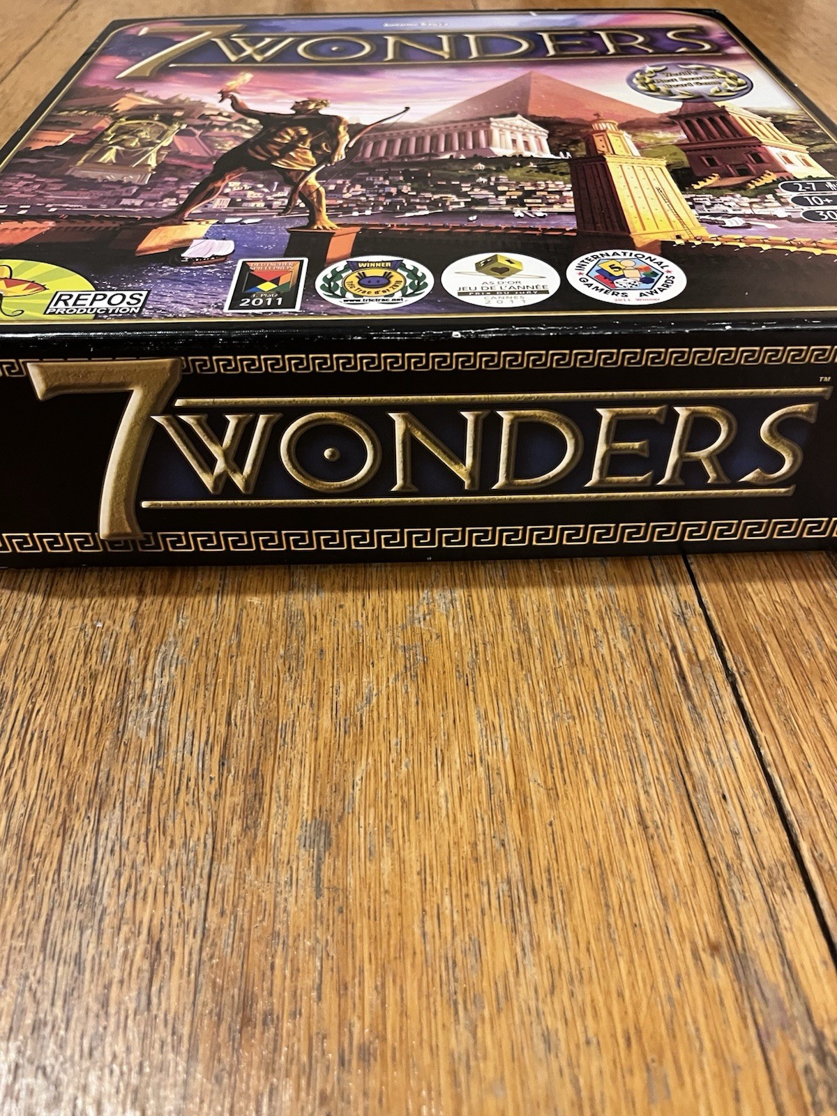 7 Wonders Board Game–Complete– Repos Production 2010 Edition Great Condition
