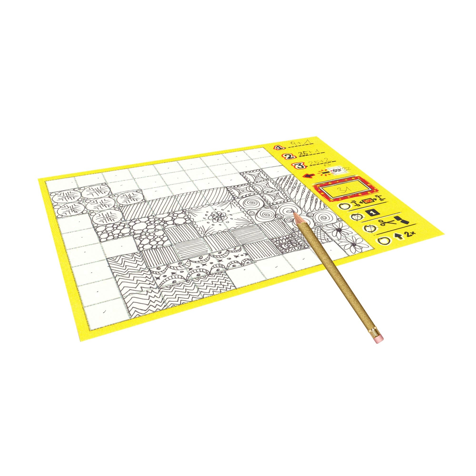 Patchwork Doodle Family Board Game By Lookout Games