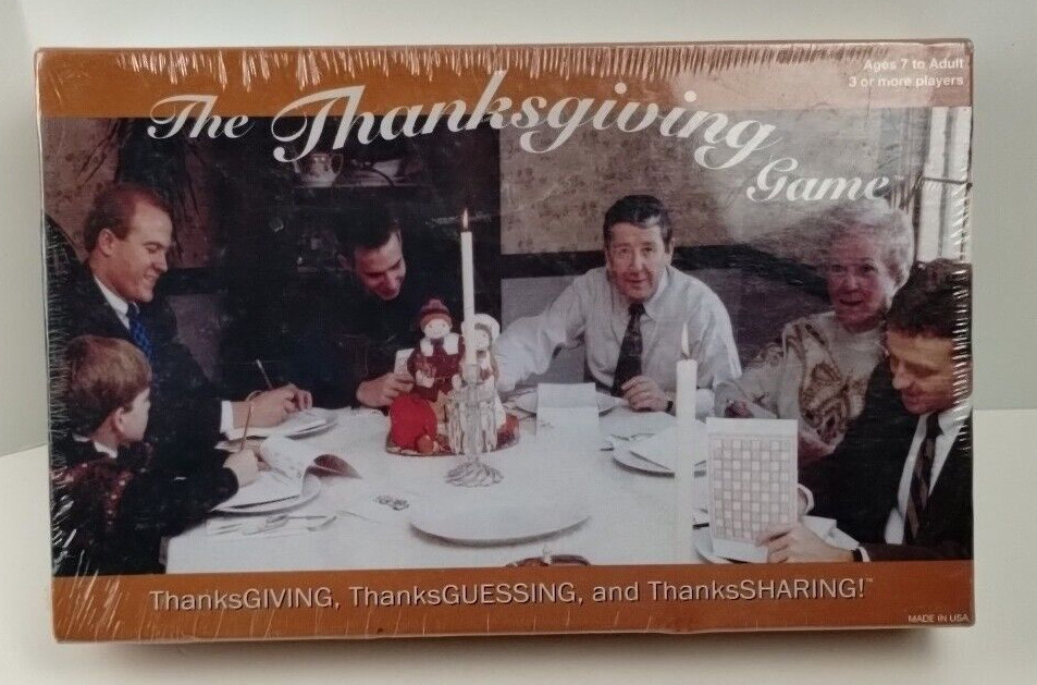 The Thanksgiving Game ThanksGuessing, ThanksSharing NEW Sealed