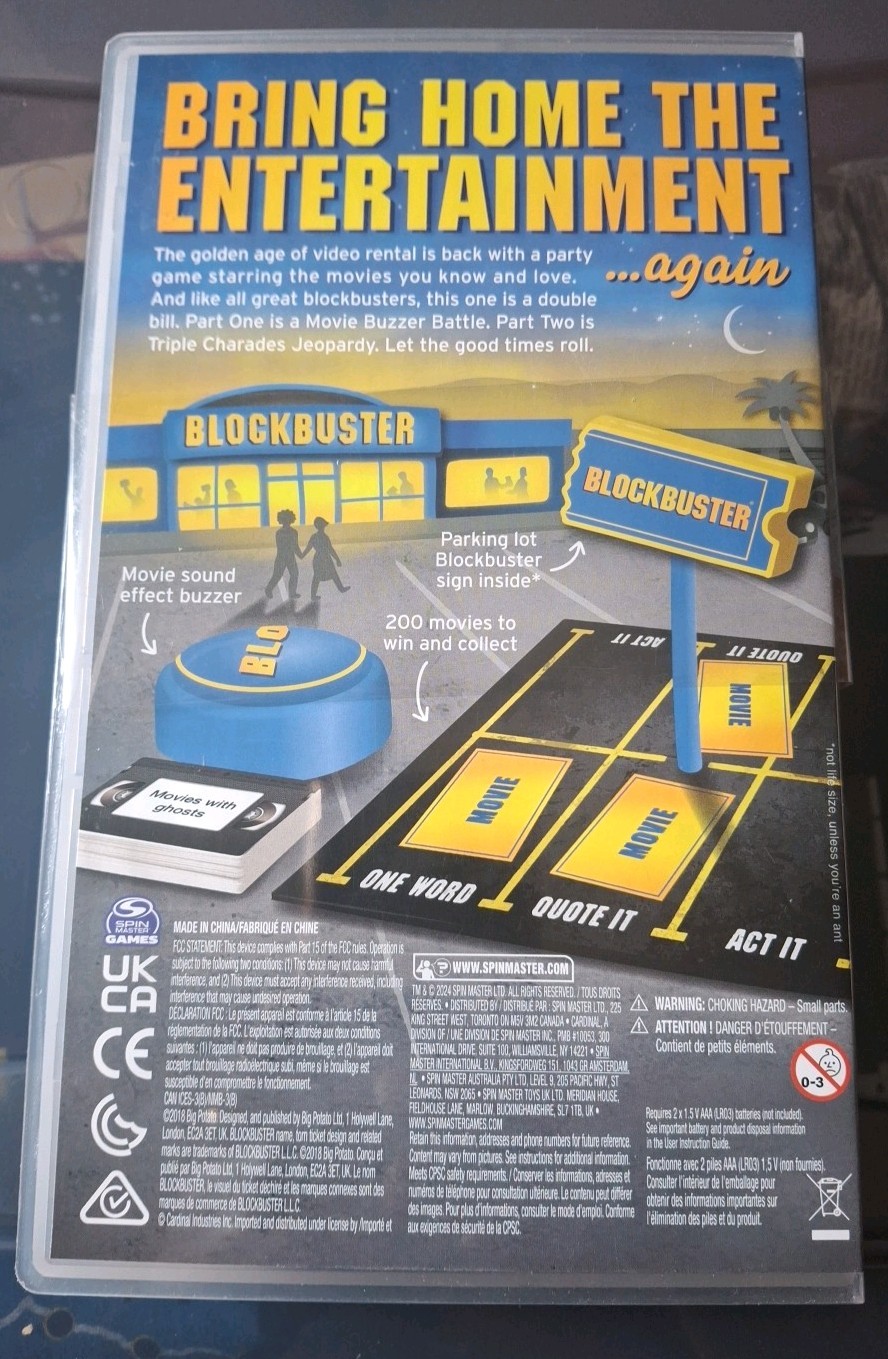 Spinning Master Game BlockBuster Party Movie Game Brandnew for Ages 12 and Up