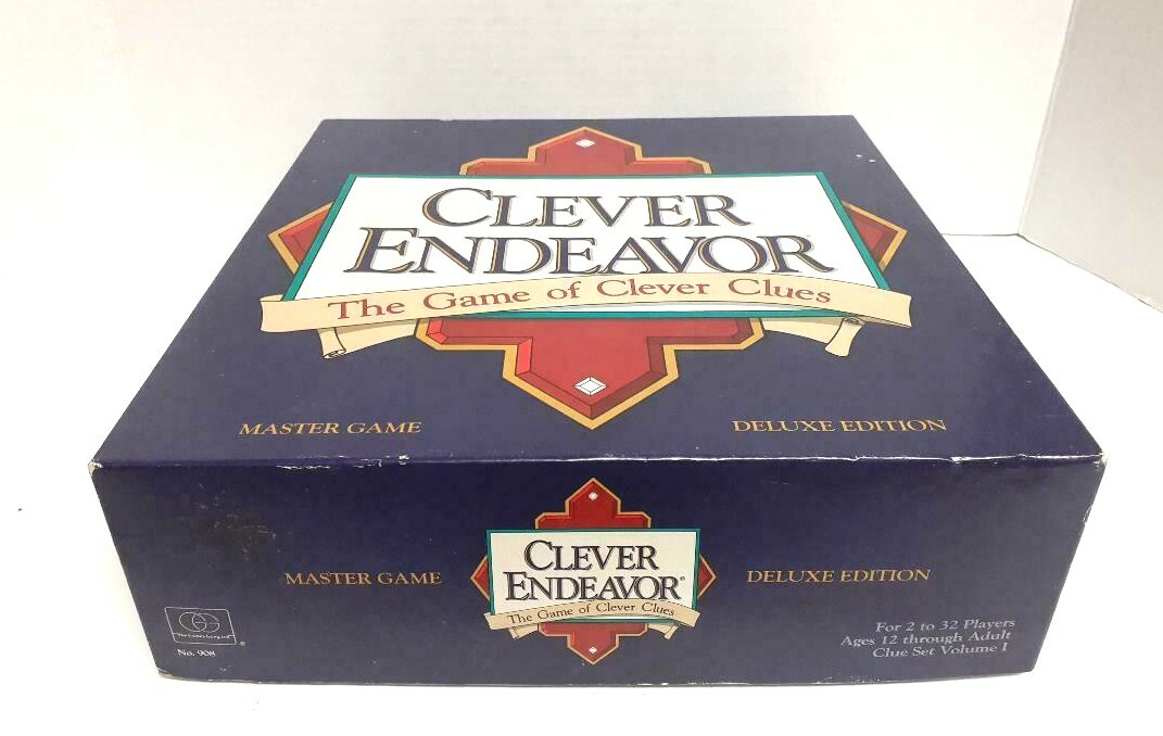 Clever Endeavor, the Game of Clever Clues Master Game Deluxe Edition 1989.