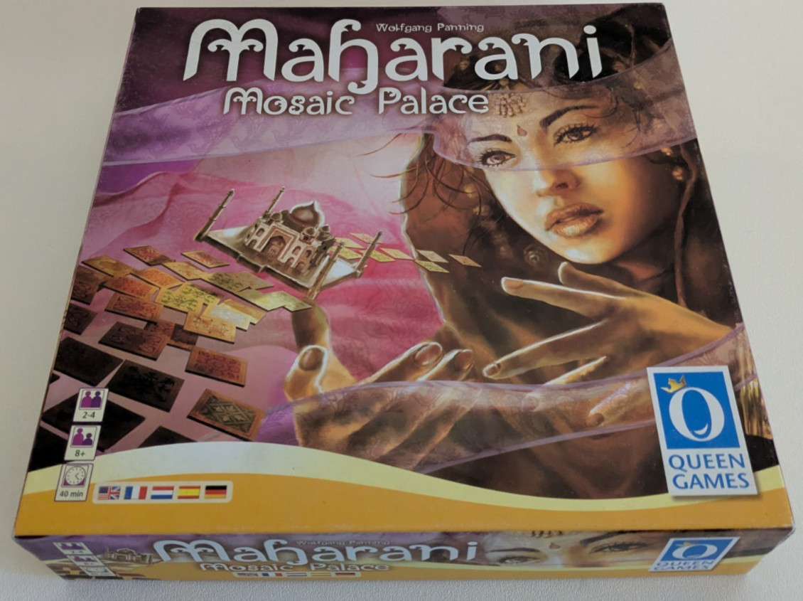 Maharani Mosaic Palace Board Game 2012 Queen Games Complete in Box CIB 100%