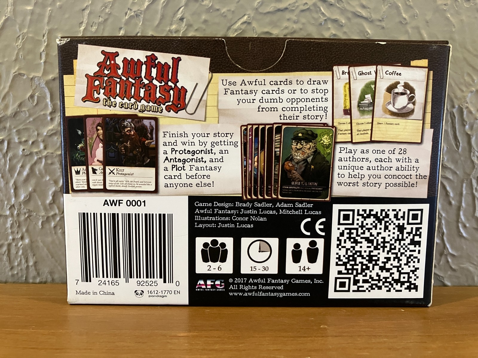 AWFUL FANTASY The Card Game, Writing Author Publishing Parody, AFG COMPLETE