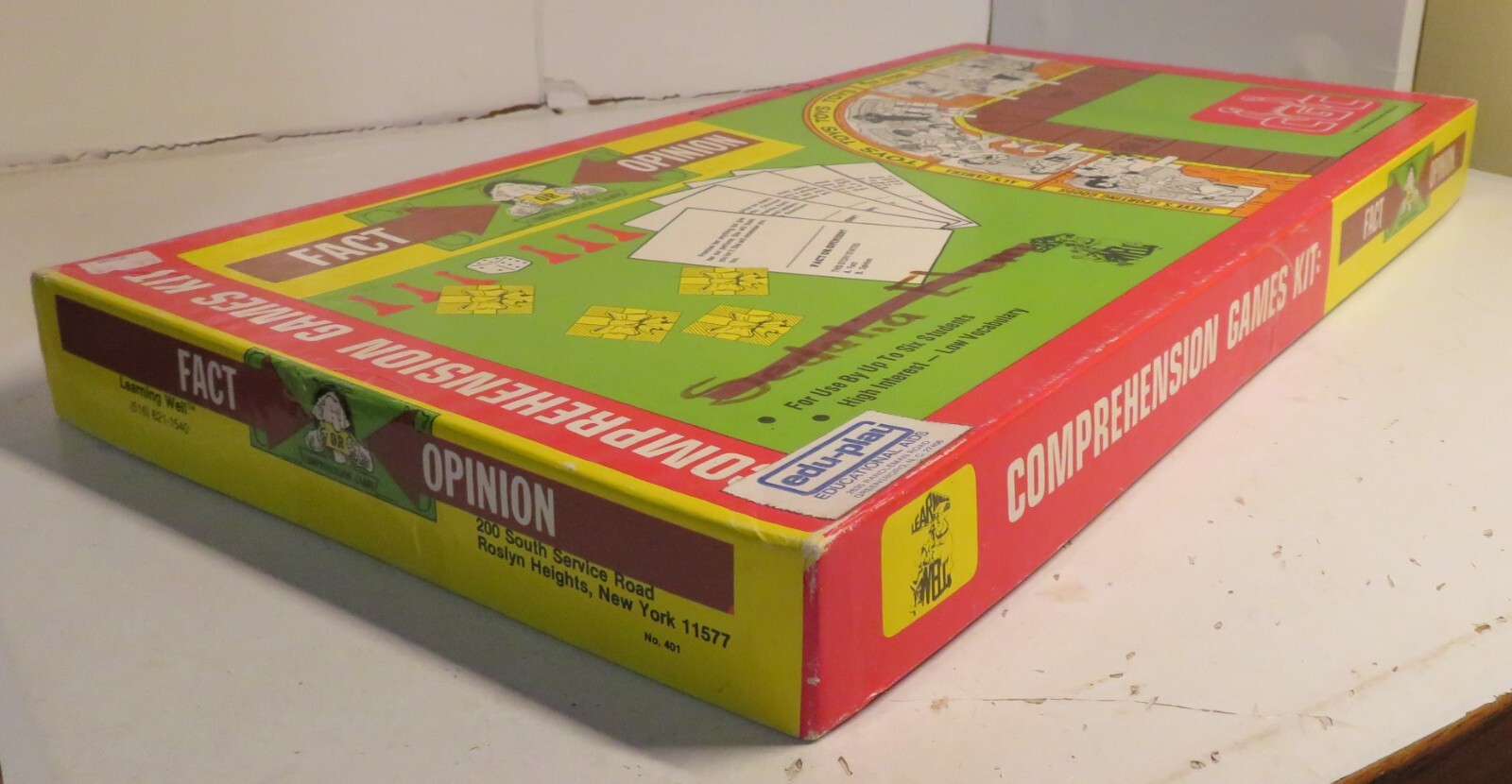 Fact Or Opinion Comprehension Board Game Kit Red Level Edition CGC Learning Well