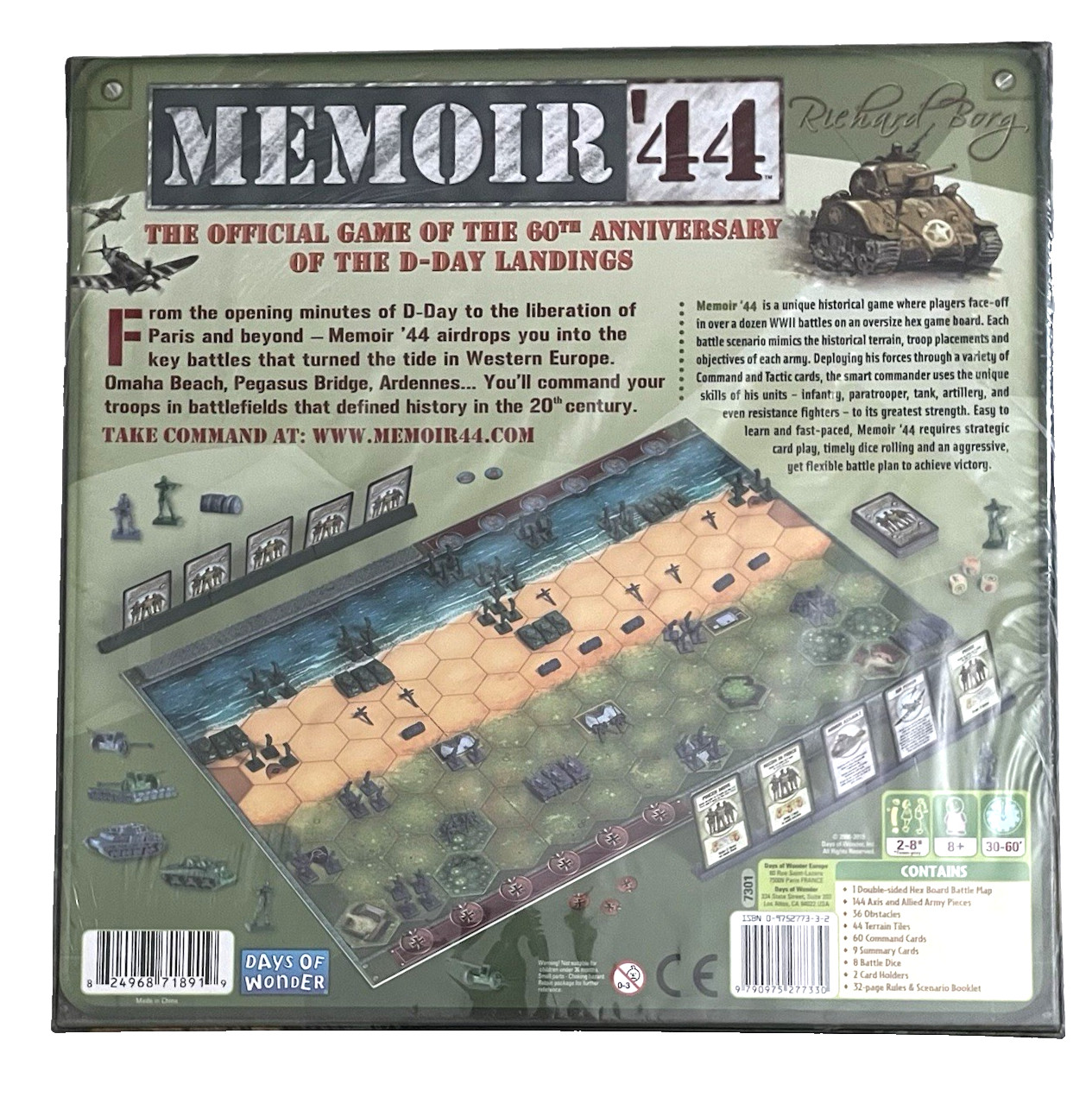 MEMOIR ’44 Board Game RICHARD BORG 60th Anniv of D-Day War NEW SEALED