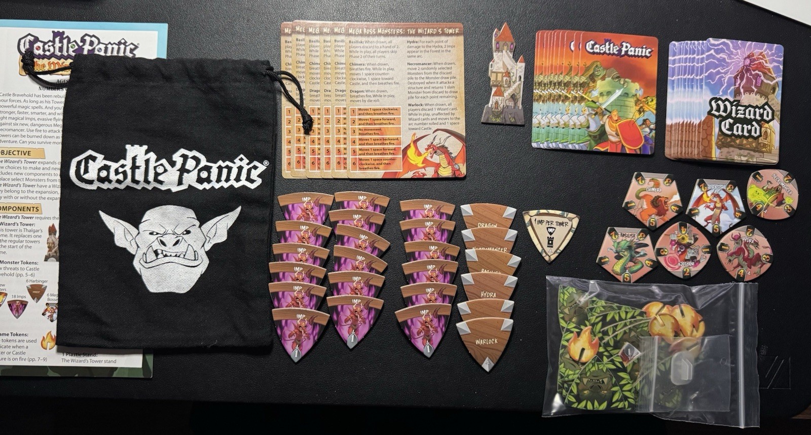 Castle Panic + The Wizard’s Tower (Fireside Games, 2022-2024) 2nd Edition, 99%