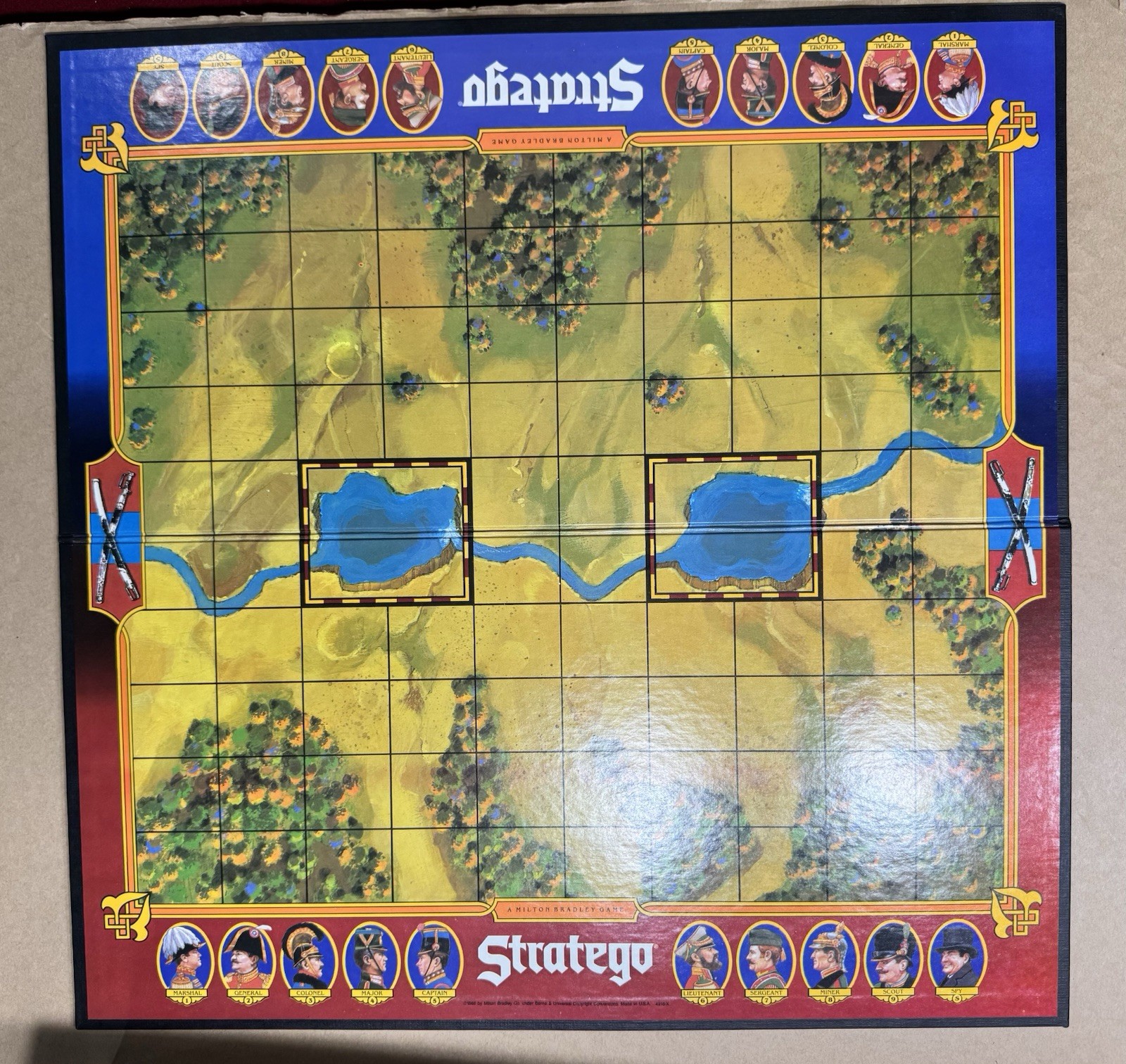 Stratego Battlefield Strategy Board Game Complete 4916 Milton Bradley 1986 Vtg
